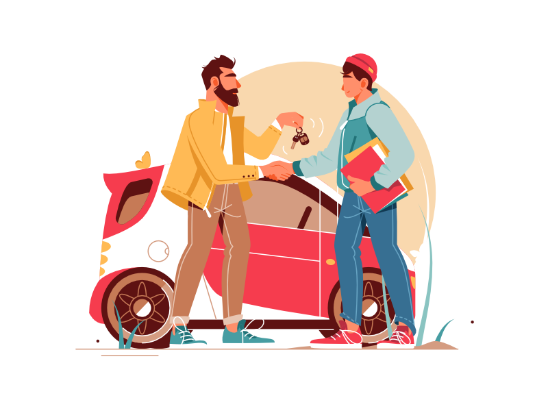 Webseite für Autohandel